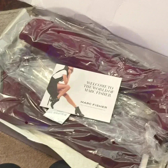 Marc Fischer dark red suede incept women's boots - Picture 11 of 11